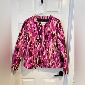 Avec Les Filles Pink and Purple Quilted Jacket